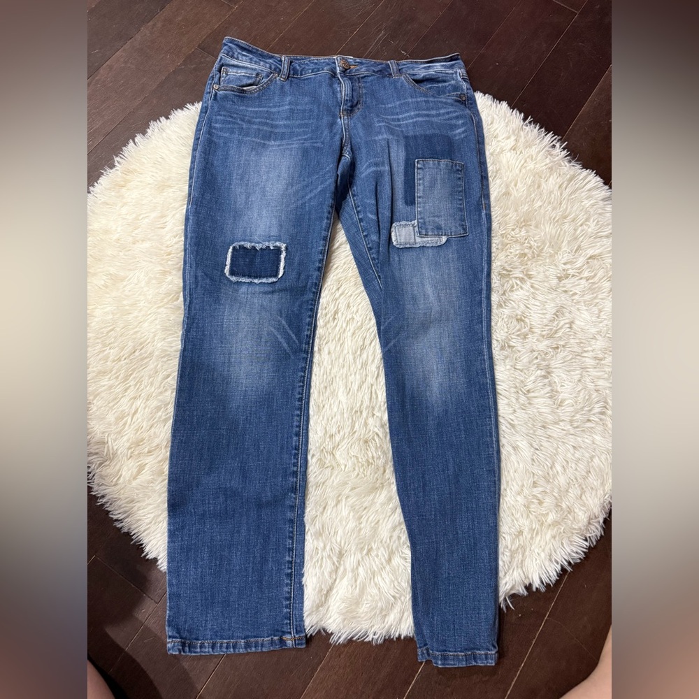 CAbi Blue Straight Leg Women Jeans